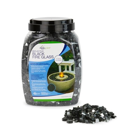 AQUASCAPE 0.25 in. Reflective Black Fire Glass - 10 lbs 78262